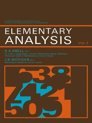 cover image of The Commonwealth and International Library: Mathematics Division, Volume 1